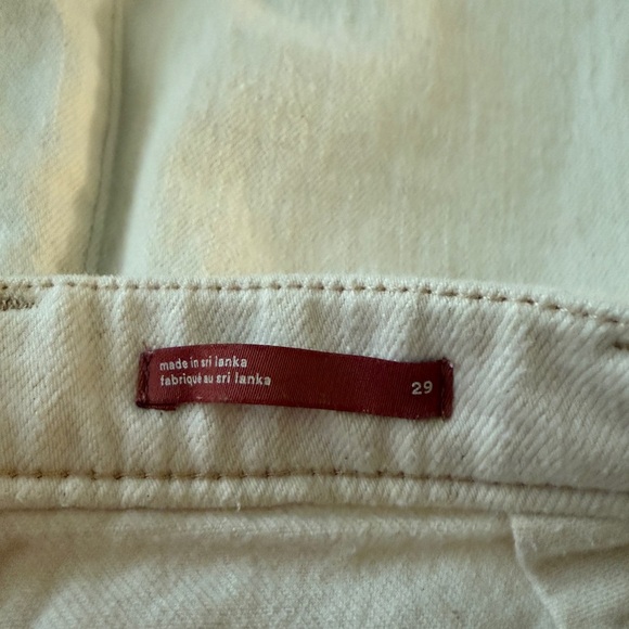 Pilcro Women's Cream Cotton Blend Shorts - - Picture 9 of 13